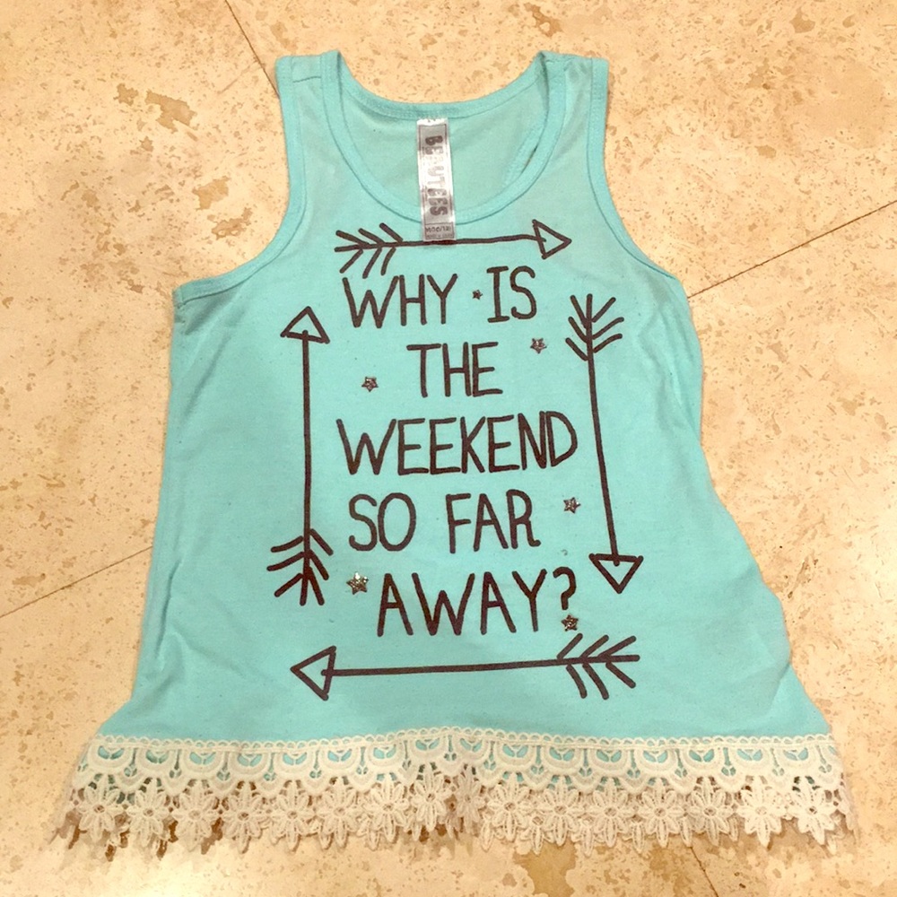 Light blue tank top that’s perfect for summer.